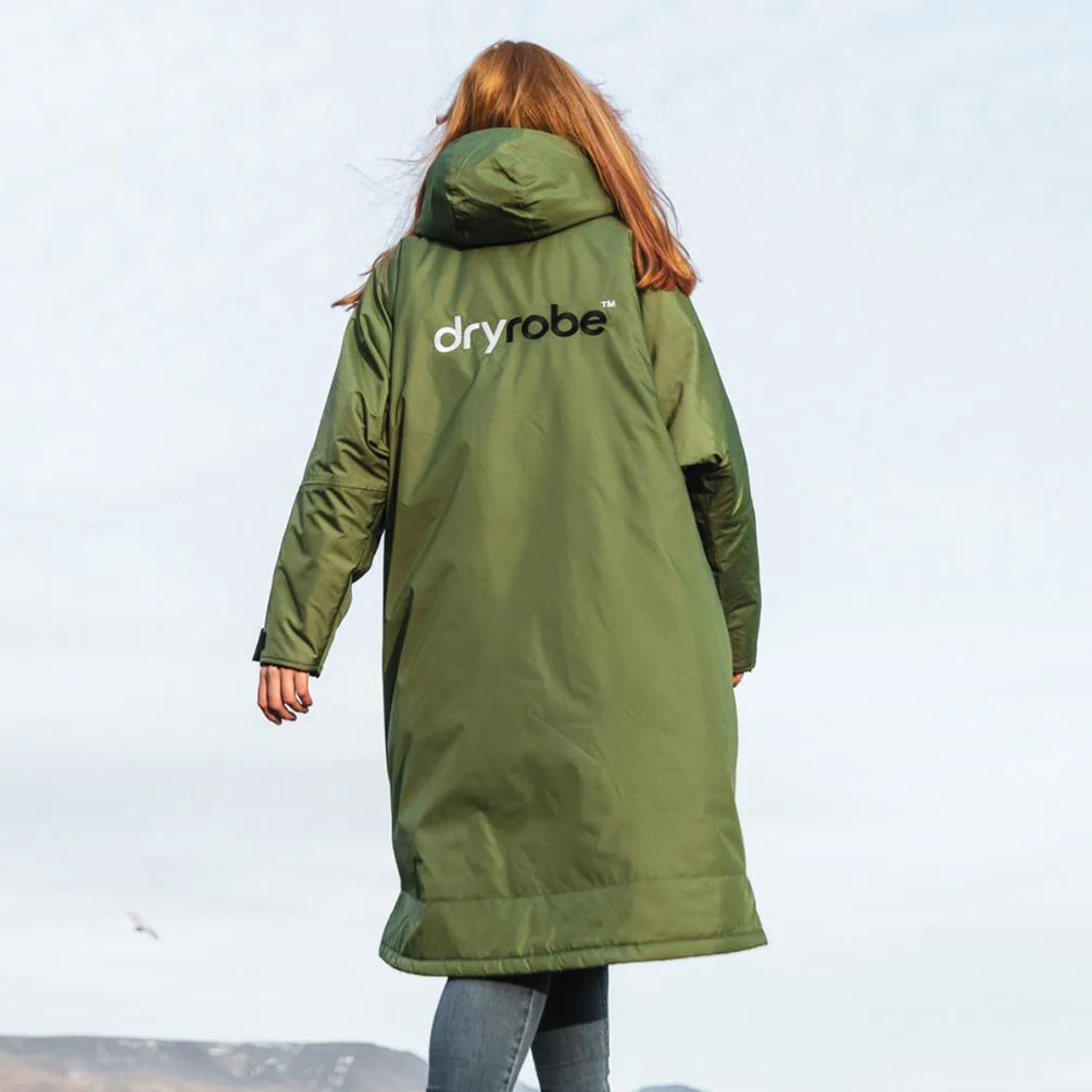 dryrobe Advance Long Sleeve Changing Robe - Dark Green / Black Extra Image 9